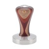 Colorful Wood Coffee Flat Tamper Stainless Steel Base Powder Hammer