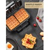FOHERE Sandwich Maker 3 In 1 Waffle Maker With Removable