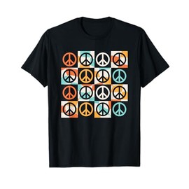 Peace Sign Hippie Theme Party 60s 70s Outfit Men Women Kids T-Shirt