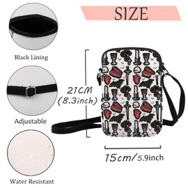 JXGZSO Vampire Inspired Crossbody Bag Horror Lover Gift Goth Shoulder Bag Vampire Fan Gift