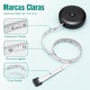 4PCS Cinta Métrica Retráctil, 1.5m y 2m, cm y Pulgadas