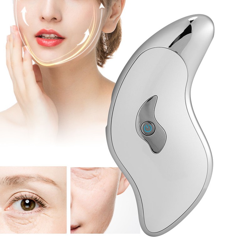 Microcurrent Electric Facial Scraper Massager Face Lifting Firming Beauty Scraping
