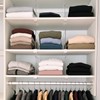 SortNStore Shelf Dividers Purse Organizer for Closet: 8-Pack Acrylic Bag