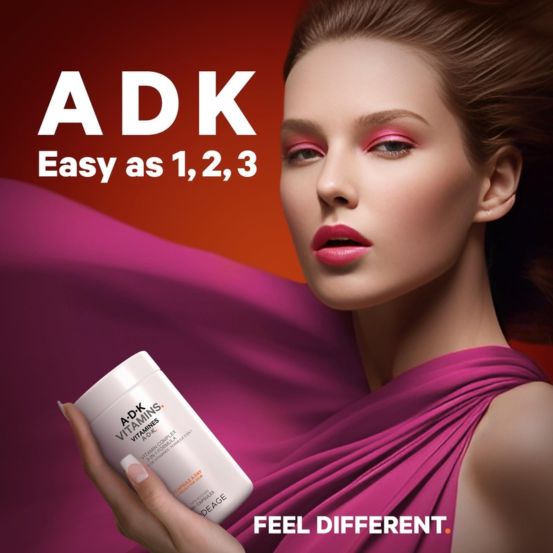 Codeage ADK Vitamin Supplement, Vitamin A, Vitamin D3 Cholecalciferol, Vitamin