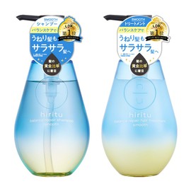 hiritu Balance Repair Shampoo Hair Treatment Smooth Set, Balance Care for Smooth and Wavy Hair; Beauty Protein Serum; Balance Keeping Serum; PPT Series/ Amino Acid Cleaning Ingredients; Hair Repairing Ingredients and Cuticle Care Ingredients Approach the