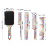 5pcs Paddle Hair Brush Set Easy Detangling Brush Tail Comb