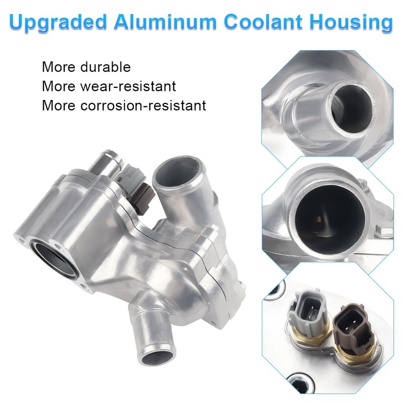 Upgraded Aluminum Thermostat Housing Assembly Compatible with 2001-2005 Ford Explorer,