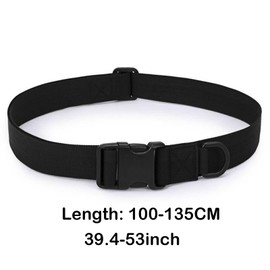 Elastic Quick Release Belt, Utility Belt, No Hole Stretch Elastic Webbing, with Quick Release Buckle, for Hiking, Climbing, Hunting, Can Also Easily Hang Flashlights, Wallets and Other Small Objects