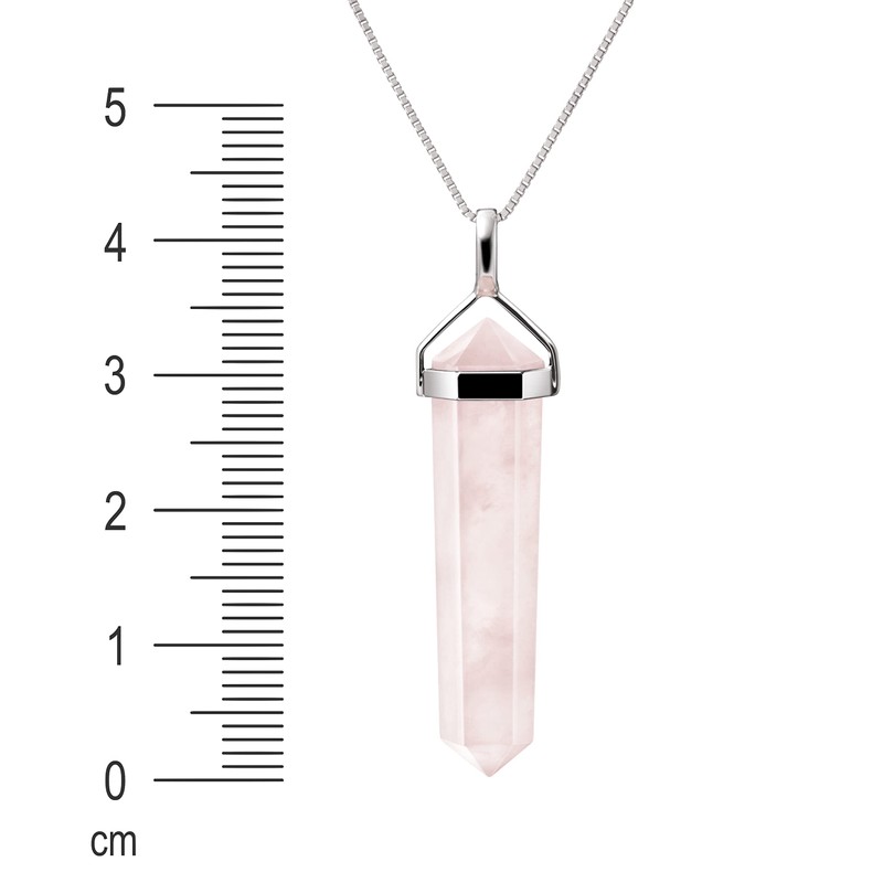 Franki Baker Rose Quartz & Sterling Silver Double Point Pencil