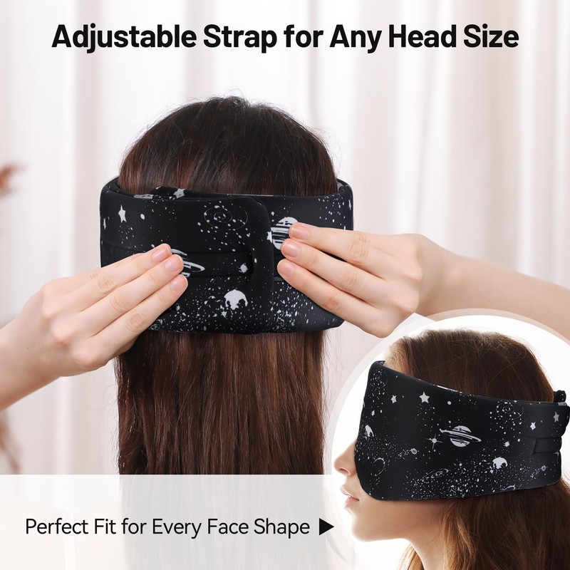 Ice Silk Sleep Mask, Sleeping Eye Mask for Luxury Sleep