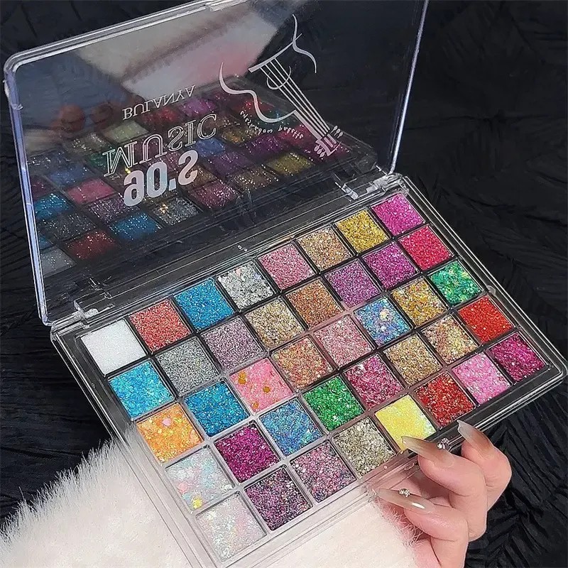 Paleta 40 Sombras Lentejuelas Intensas Brillos Y Zsy