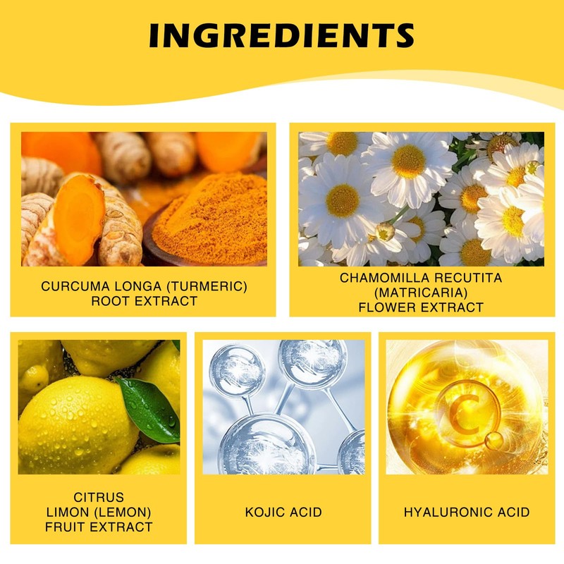 XdealCozyxc 60 PCS Kojic Acid and Turmeric Pads, Gentle Cotton