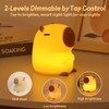 Rytinazzz Capybara Night Light for Kids, Squishy Lamp, 1200mAh Long-Lasting