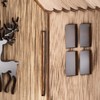 DecoKing LED Decorative Christmas Light House Reindeer Wood Lighting Silva