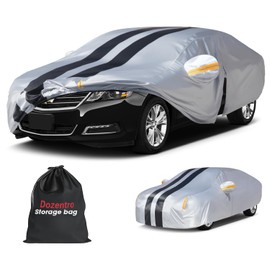 10 Layers Sedan Car Cover Custom Fit for Chevy Malibu(1997-2025), 100% Waterproof All Weather for Automobiles, Gift with Towel, Heavy Duty Car Covers for Rain Sun UV Protection with Door Zipper.