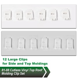 VRracing 28PCS Vinyl Top Roof Molding Trim Retaining Mounting Clip Set for 81-88 Cutlass Molding Plastic Clip