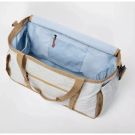 Embark weekender large Travel Tote Duffel bag light weight Pockets Straps TAN