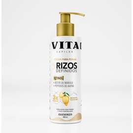 Crema para Peinar Rizos Definidos 200 ml | Rizos con forma y frizz controlado | Con retinol, aceite de marula y péptidos de avena