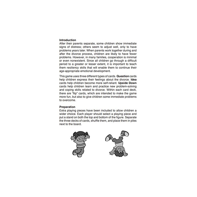 The Upside Down Divorce Game: A Game to Help Children