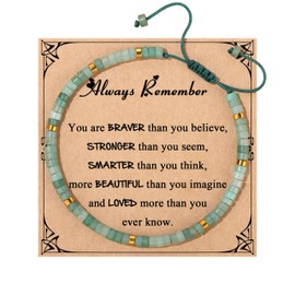 JoycuFF Teen Gifts Teenages Bracelets, Christmas Stocking Stuff Birthday Christmas Gifts Natural Stone Bracelets Teenager Jewelry for Women Friends Sister Mom Daughter Wife Friend