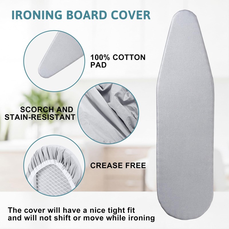 Hushee 12" x up to 43" Ironing Board Cover 2