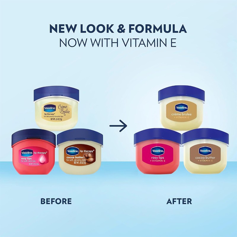 Vaseline Lip Therapy 0.25 Oz 3 Pack Bundle - Creme