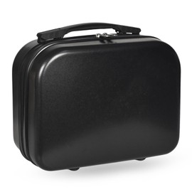 Hand Luggage Cosmetic Case Black Women's Make Up Case & Beauty Case, Vanity Case, Hairdressing Case, Cosmetic Bag, Storage of Cosmetics, Men, Children, Travel Case Made of ABS, black, Cosmetic case