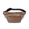 Genuine Leather Large 7 Pocket Waist Pack with Organizer, Card