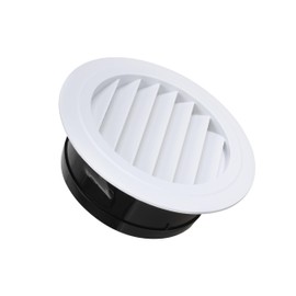 Round Air Vent Cover with Screen, 6 Inches, Soffit Dryer Vent for Bathroom, Home, Office
