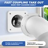 RDXTIK Magnetic Dryer Vent Connector, DV180 Airtight Seal Dryer Vent