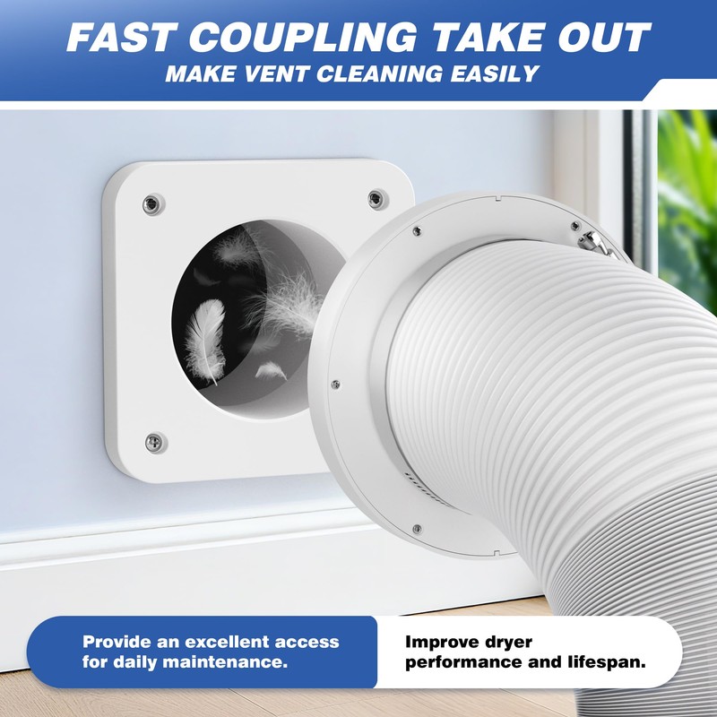 RDXTIK Magnetic Dryer Vent Connector, DV180 Airtight Seal Dryer Vent