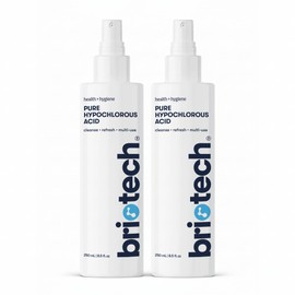 BRIOTECH Pure Hypochlorous Acid Spray and Cleanser, Original Premium HOCl Topical Solution, Multi-Purpose Cleaner, Family Approved & Pet Friendly, 8.5 fl oz (2 Pack)