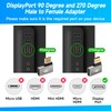 8K DisplayPort 1.4 Adapter Flat 90 Degree and 270 Degree