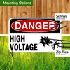 Danger High Voltage Sign, (MS-1232) 12x18 Inches, 55 mil thick