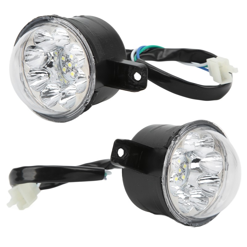 12V 14 LEDs Front Head Light Lamp 3 Wire Buckle