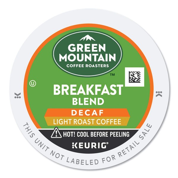 Green Mountain Coffee Decaf Breakfast Blend (Light Roast Coffee), K-Cup Portion Pack for Keurig K-Cup Brewers (Pack of 24)