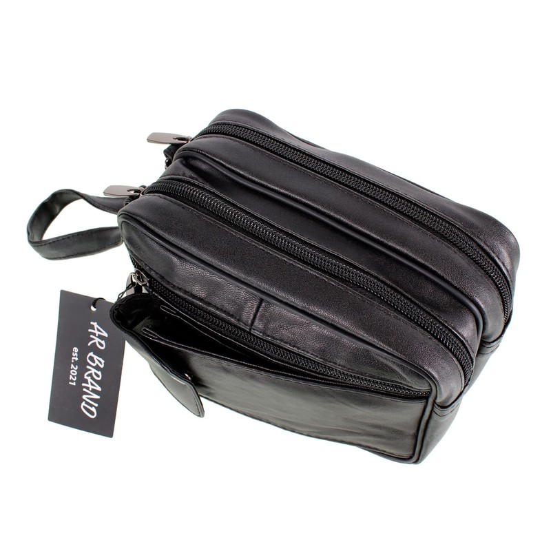 AR BRAND EST.2021 Taxi Driver Money Bag, Black, Medium