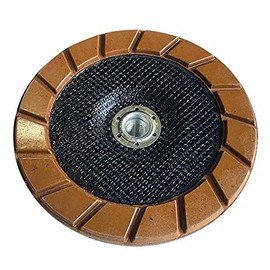 7" Transitional Ceramic Grinding Wheels for Concrete Polishing, #100 Grit, 5/8"-11 Arbor