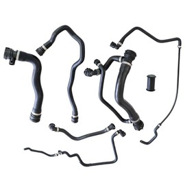 HLUCHY Radiator Coolant Water Hose Pipe Kit Compatible with 550i 650i 2006-2010 17127568246 17127542540 11531436409 17127519248 17127534917 11531438634 11511439976
