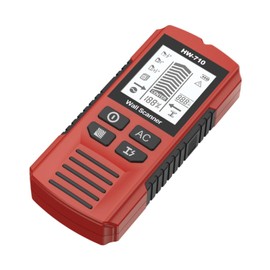 Fenteer Wall Stud Finder Stud Locator LCD Display Professional for Installing Cabinets Garage Racks 15x6.7x3cm Detection Tool, Red