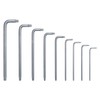Bosch Torx-Schlüssel Satz 9-teilig (Multifunktionale Torx-Schlüssel aus S2-Stahl; TX8-TX40; Langer