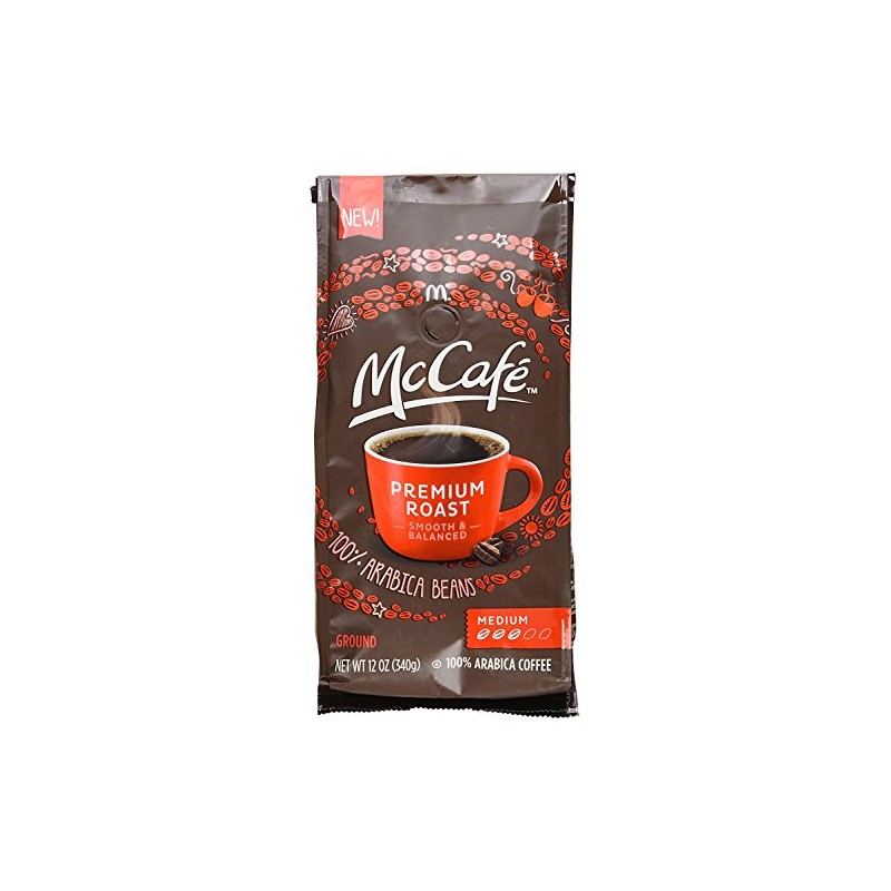 McCafé Premium Medium Roast Ground Coffee (12 oz Bags, Pack