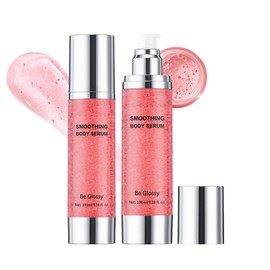 Be Glossy Body Serum for Wrinkles and Crepe Skin: Anti-Wrinkle, Hydrating, Firming with Hyaluronic Acid & Vitamin E, Non-Greasy, All Skin Types