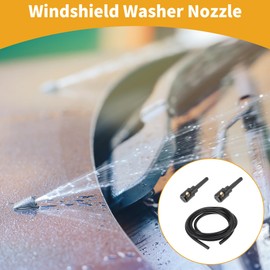 Motoforti Windshield Washer Nozzle Kit for Ford Tourneo Connect 02-13 Windshield Spray Nozzles Wiper Spray Washer Jet No.5T1617C630AA 1 Pcs 1.5 Meter Fluid Hose