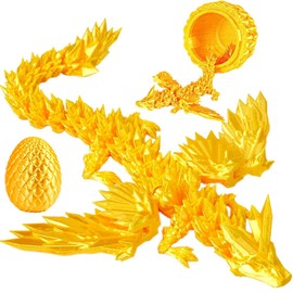 Danbghyuo 3D Printed Dragon - 3D Printed Decoration - Mysterious Realistic Dragon Figures, Fantastic Universe Fidget Gift Idea Unique Decoration for Home Living Room