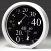 Ohm Electric CR-171K Cresel Thermometer/Hygrometer, Black
