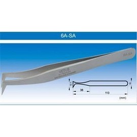 Eyelash Extensions for 3D Rashes VETUS 6A-SA, Tweezers, Maze Eyelash Extension, 3D, 3D Rash, Volume Rash Layer, Flare, 3D Layer, 3D Mazex.