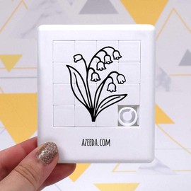 Azeeda 'Lily of the Valley Flower' Sliding Puzzle (PZ00038412)
