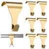 MorningRo 6 Pcs Metal Molding Hooks Gold Moulding Picture Rail