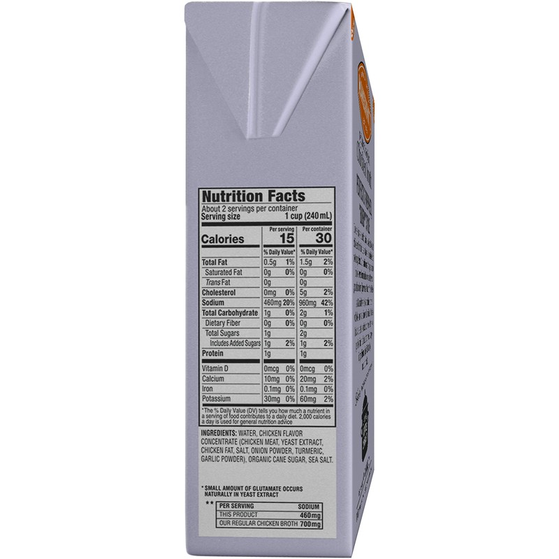 Manischewitz Reduced Sodium Chicken Broth 17oz (3 Pack), Flavorful, Kettle